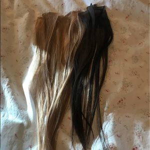 Tape in extensions. Used once